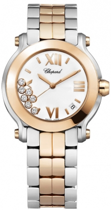 Chopard Happy Sport Mother of Pearl Dial - 7 Diamond Eclipses 27mm Automatic Watch