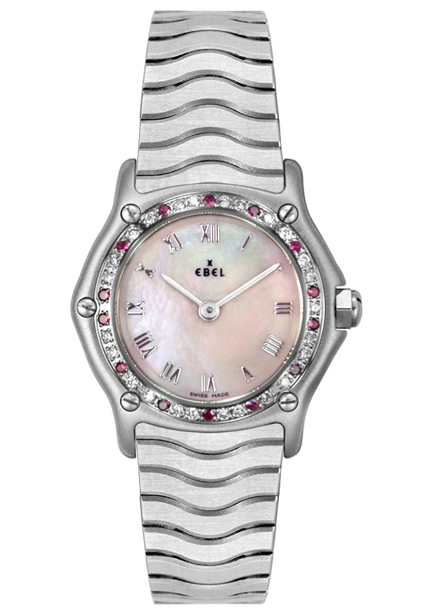 Ebel 9157116-922028P Diamond Accented Stainless Steel Watch with Classic Elegance