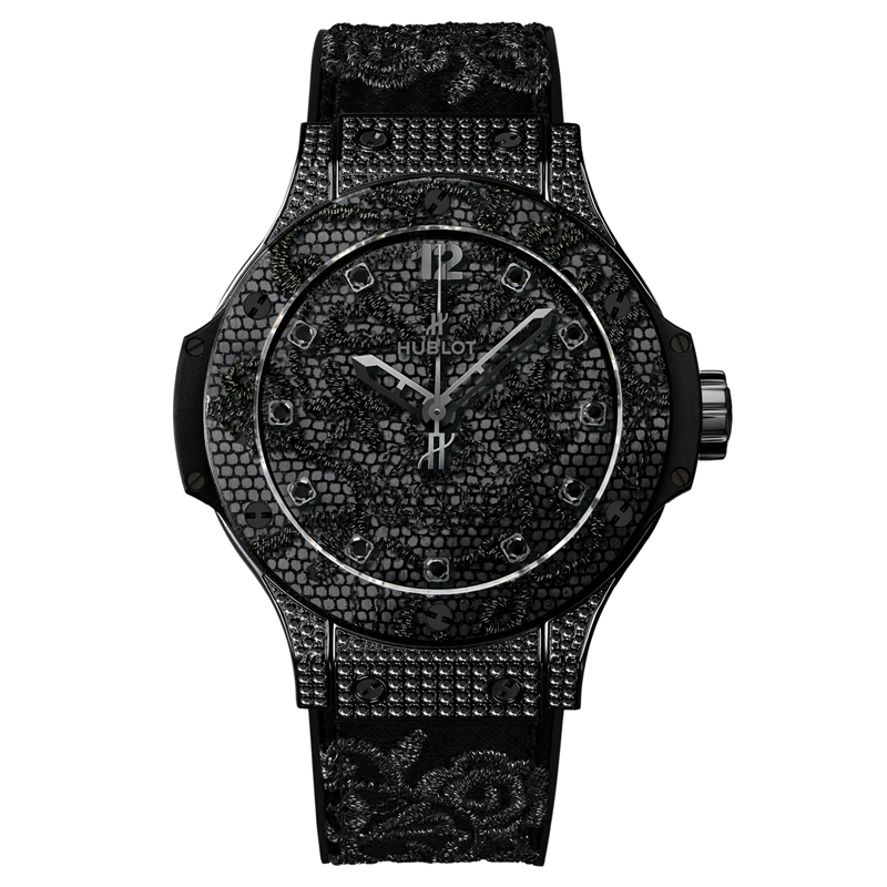 Hublot Fusion Carbon & Black Embroidery Chronograph 44mm Watch