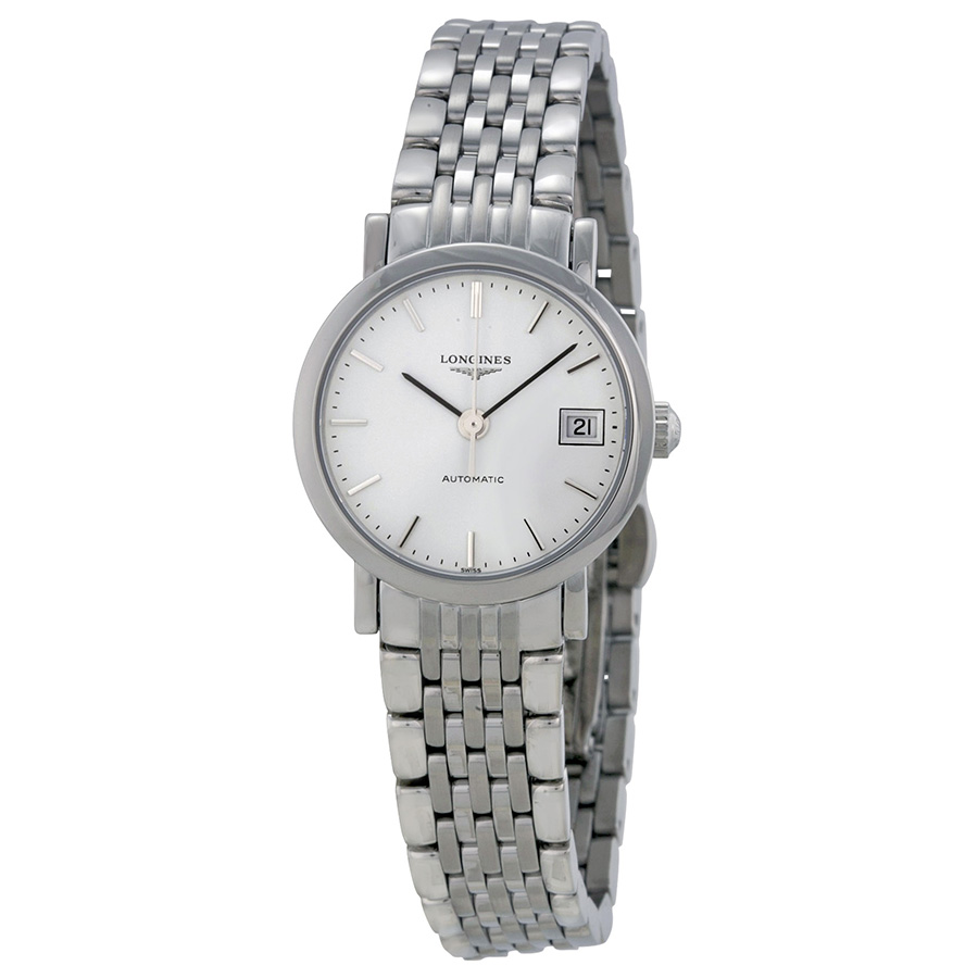 Longines Elegance L3094126 Steel Automatic Timepiece with Elegant Silver Dial