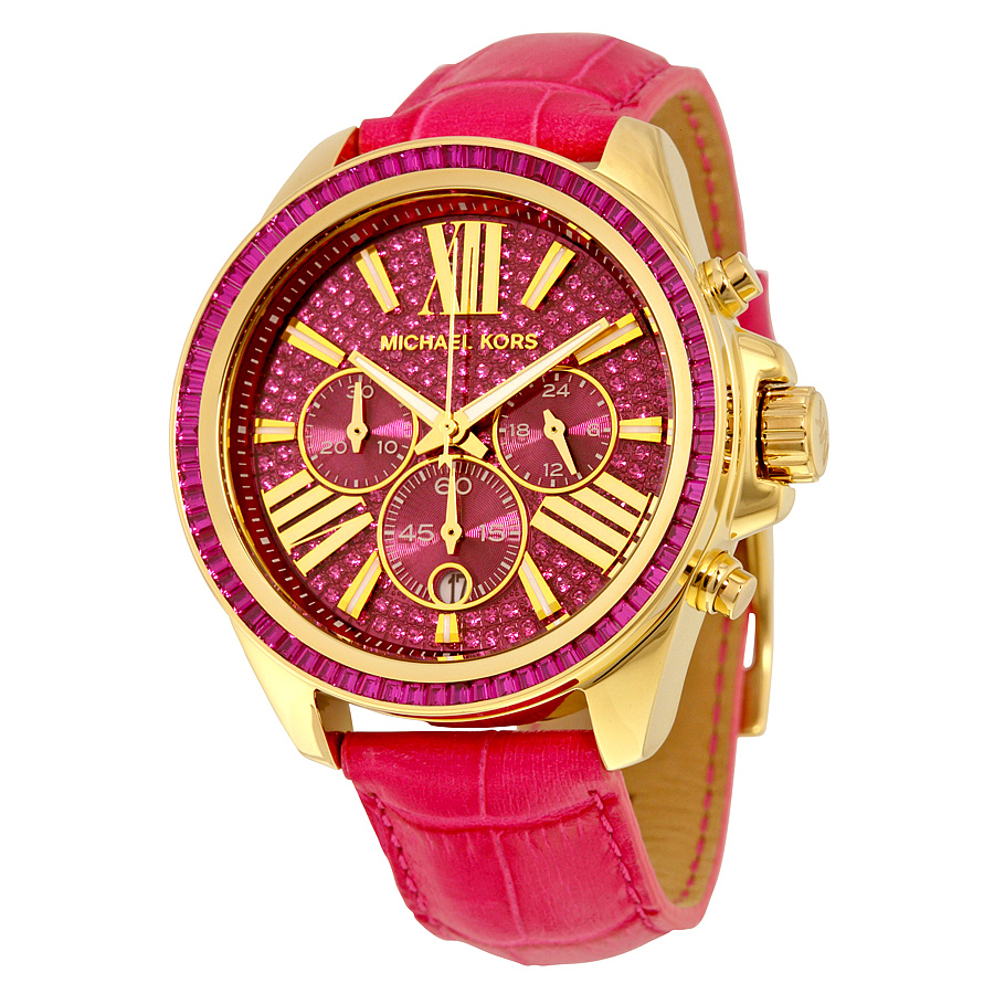 Michael Kors Wren MK2449 Automatic Black Leather Band Watch