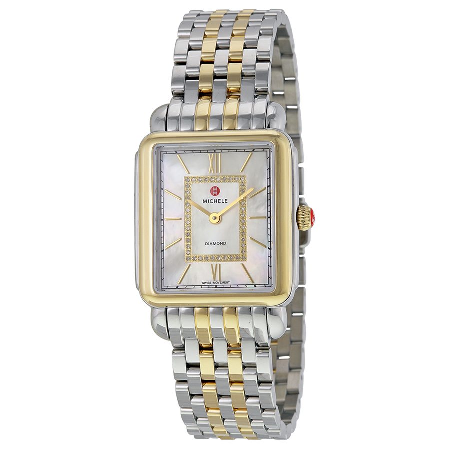 Quartz Timepiece Michele MWW06X000017 - Elegant Lady's Watch with Mother of Pearl