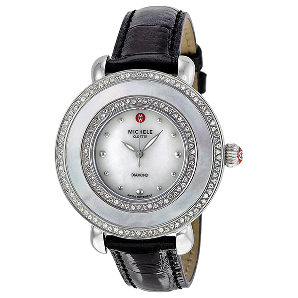 Michele Women's Watch - 20mm Gold-tone Chain - Elegant Pink Dial - Automatic石英