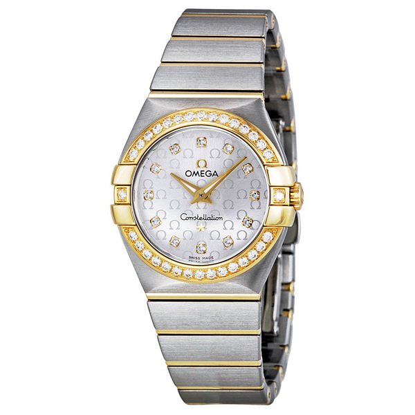 Omega Constellation 12325276052002: Classic - Quartz - 18kt Gold - Silver - 27mm