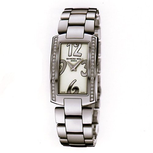 Raymond Weil Shine 1800ST105303 Swiss Quartz Ladies Watch - Elegant Rose Gold & Mother of Pearl Face