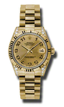Rolex Datejust 178238CCAP Swiss-Impression Steel Automatic 36mm Chic Watch