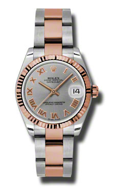 Classic Rolex Datejust Grey Dial 31mm Automatic Steel Watch - Timeless Elegance
