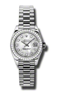 Rolex Datejust 179136MDP Clone Automatic Watch - 28mm Gold-Plated Case, Black Roman Dial, 100m Water Resistant