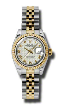 Rolex Datejust Ivory Pyramid Case 28mm Pearl Bezel Automatic Lady's Watch