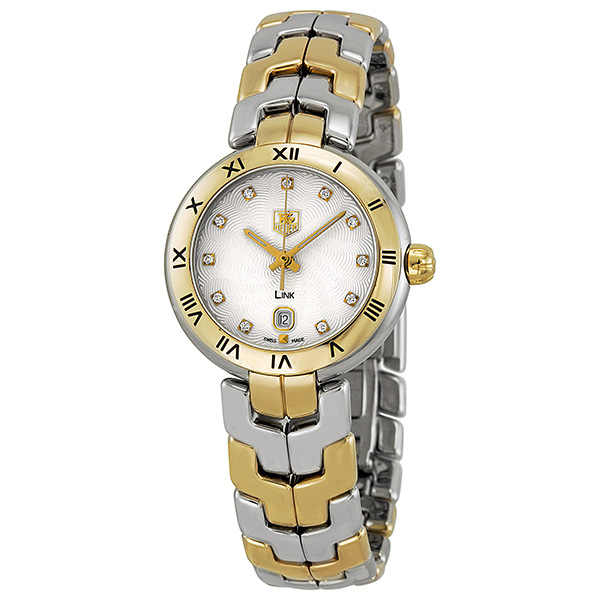 Tag Heuer Link Chronograph Quartz Watch - Sleek Silver Case, Black Dial, 41mm