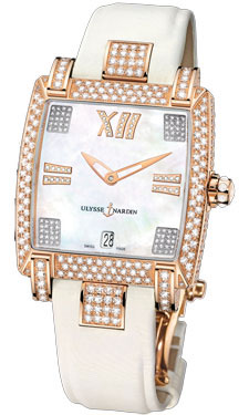 Ulysse Nardin 136-91FC-301 Lady's Watch - Swiss Clone, White Gold Case, Moon Phase, 38mm