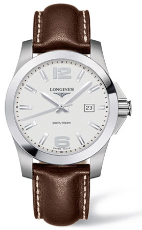 Longines Conquest Swiss Automatic Pilot Dive Watch - Black bezel, 43mm, Water Resistant