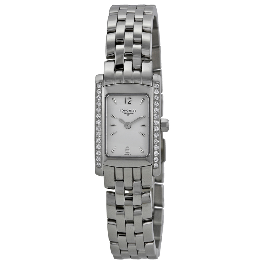 Longines DolceVita L5.158.0.16.6 White Gold Automatic Watch with Chic Roman Numerals