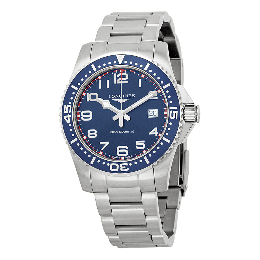 Longines HydroConquest Dive Master Automatic Stainless Steel Blue Face Mens Watch