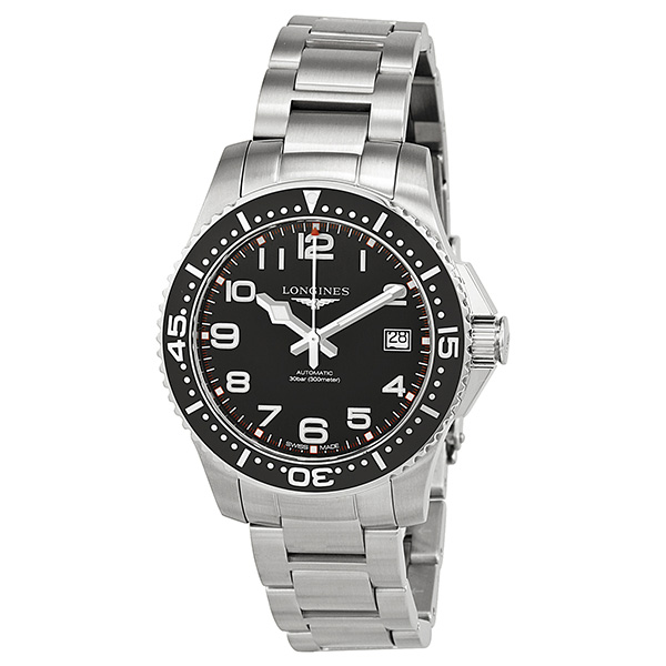 Longines HydroConquest Diver Black Steel自动计时码表