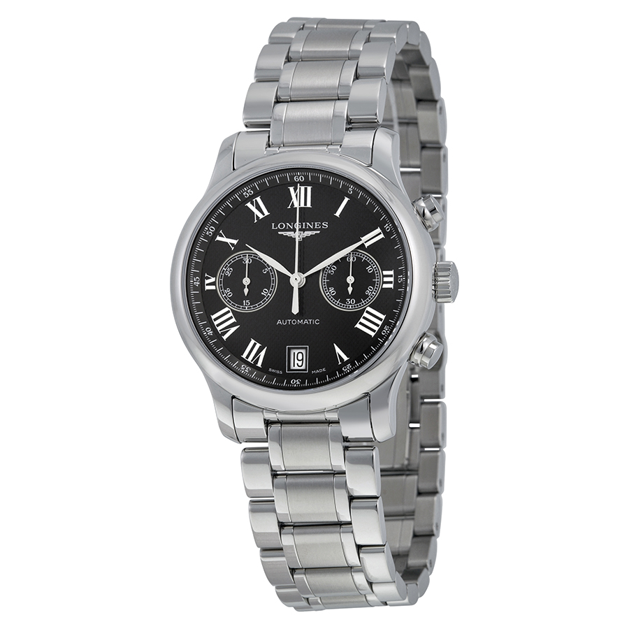 Longines L2.669.4.51.6 Mens Automatic Timepiece - Stainless Steel Case, Black Face, 30m Water-Resistant