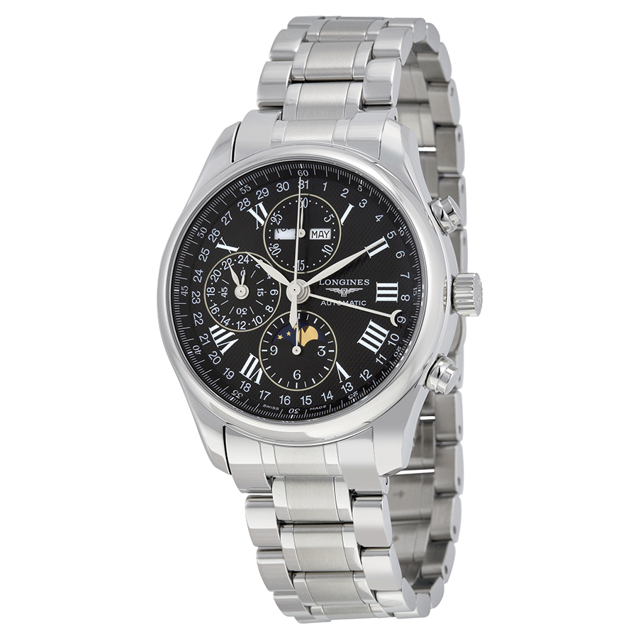 Longines Avigationer Chrono Black Dial Automatic Replica Watch