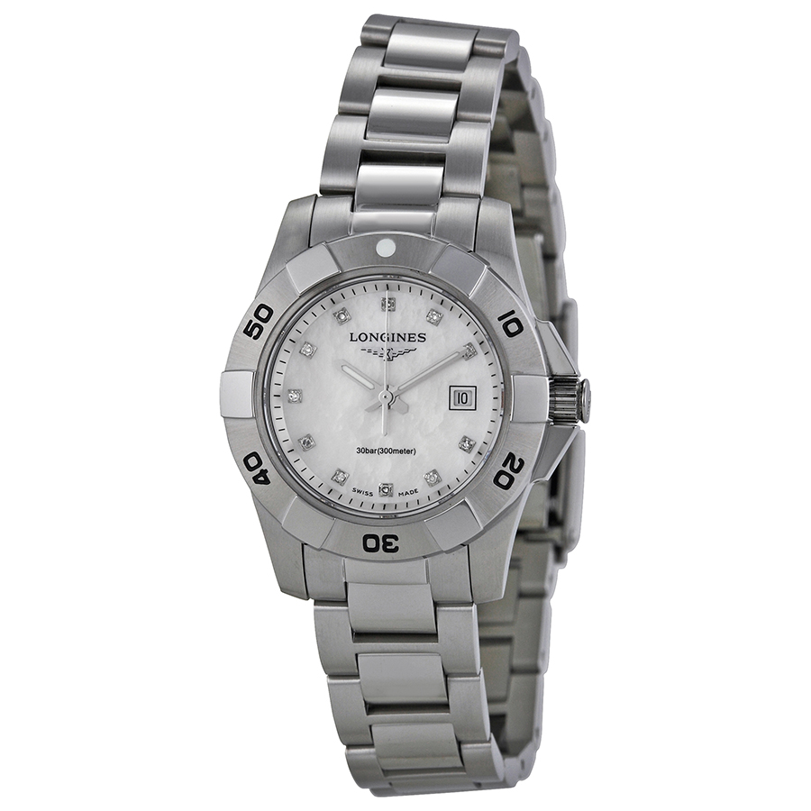 Longines Conquest Heritage Automatic Chronograph Steel 43mm Dive Watch