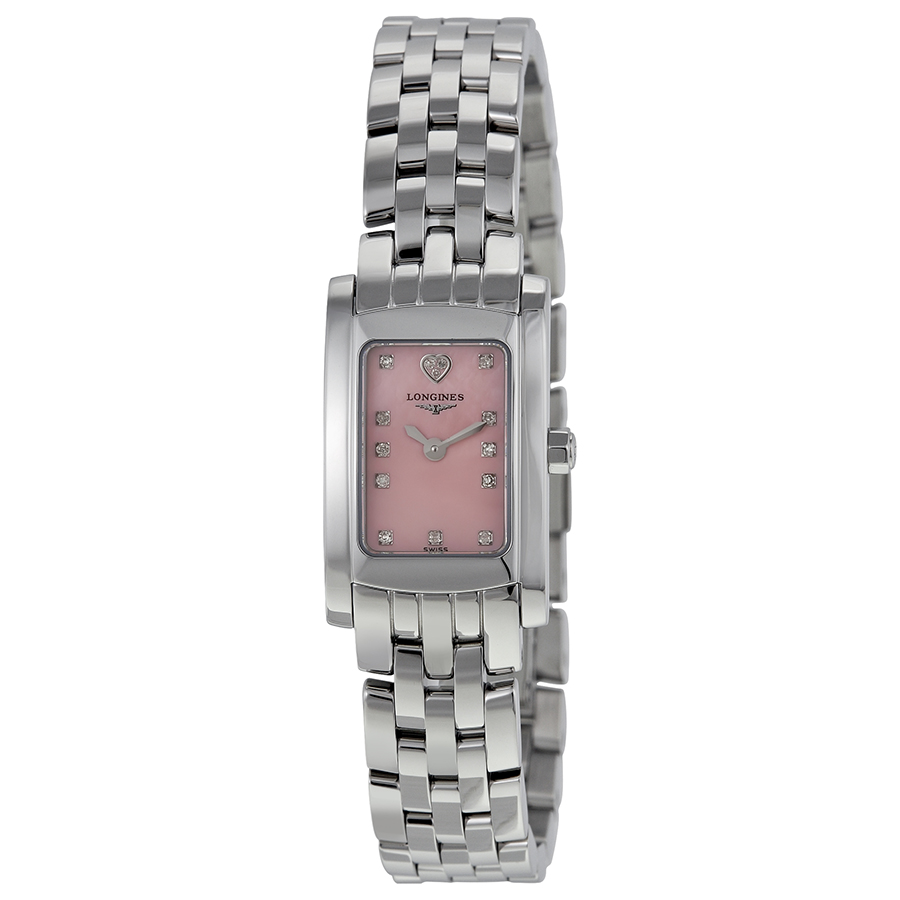 Longines L51584936 Lady's Pearlized Pink Watch - 28mm Rose Gold Automatic Beauty