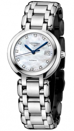 Longines L8.111.4.87.6 Lady's Elegant Rose Gold Watch with White Mother-of-Pearl Dial