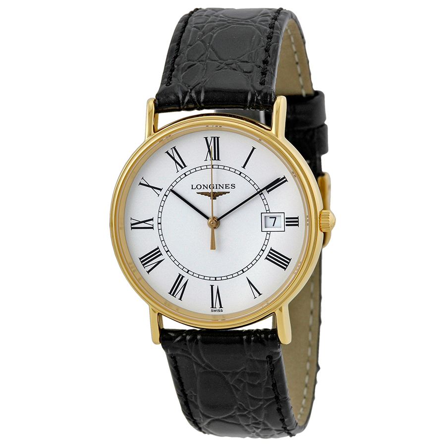Longines Classic Timepiece 18K Gold-Tone Steel自动机械 优雅白面潜水计时腕表