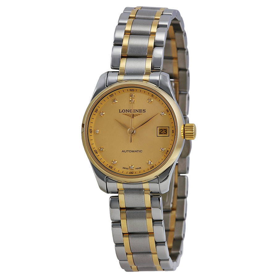 Longines Master Collection Automatic Gold-Tone Watch with White Dial