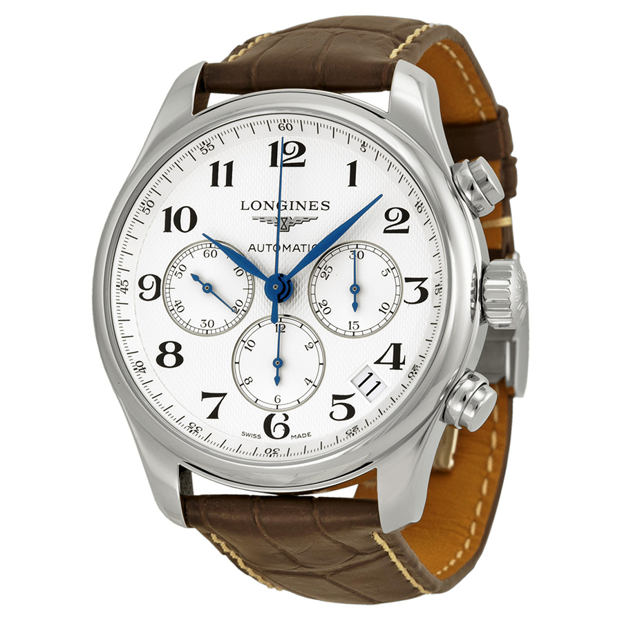 Longines Master Chronograph 41mm Steel Automatic Silver Dial Watch
