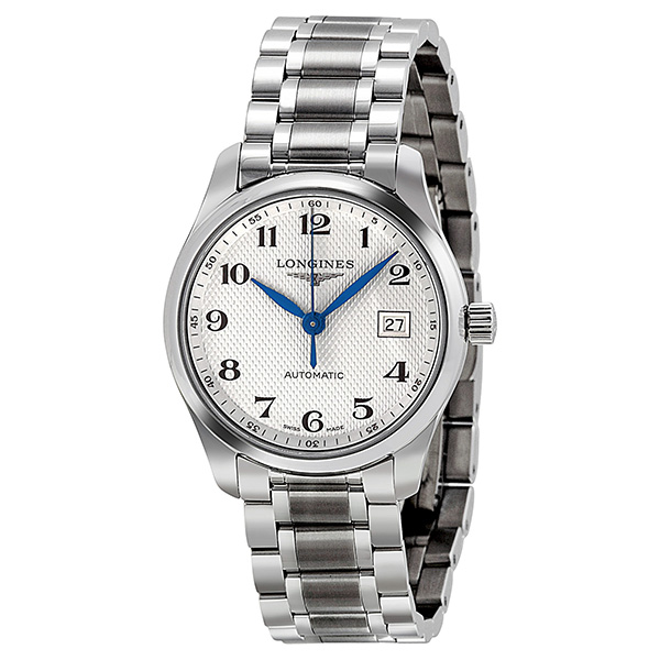 Longines Master Chronograph White Dial Automatic Mens Watch