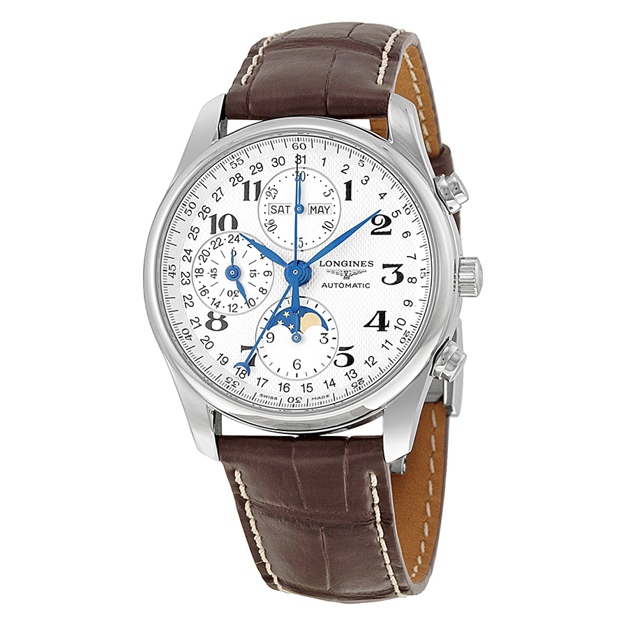 Longines Master Chronograph L26734785 White Dial Replica Watch