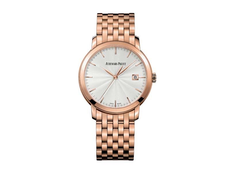 Jules Audemars 15172OR.OO.1270OR.01 Clone 18kt Pink Gold Automatic Watch, 41mm Elaborate Dial