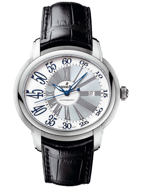 Audemars Piguet Millenary 15320BCOOD028CR01 18K White Gold Automatic Chronograph Watch