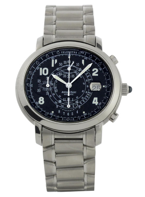 Audemars Piguet Millenary Timepiece 25.80mm Automatic Steel Black Face Watch