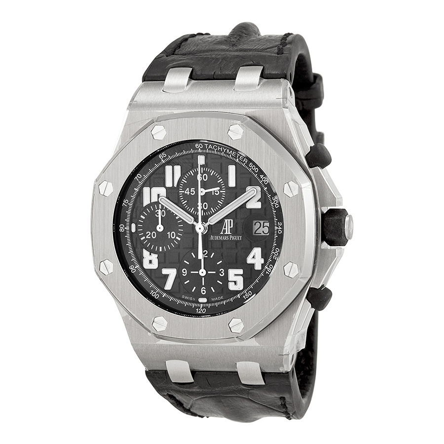 Audemars Piguet Royal Oak Offshore 41mm Swiss Clone Automatic Dive Watch - Black ceramic bezel, Dark blue dial