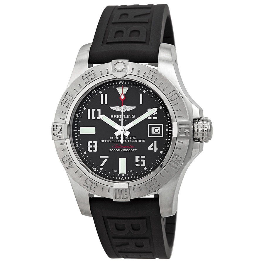 Breitling Avenger A1733110/F563 Clone 153S Automatic Jet Black Face Steel Watch
