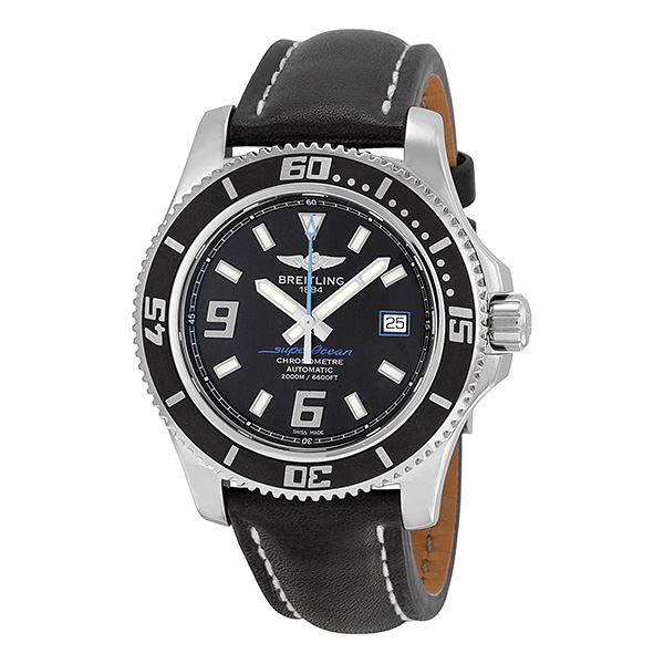Breitling Superocean Black Submarine Diver Automatic Watch