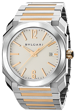 Bvlgari Replica Automatic 102118 Jet Black Face Stainless Steel 30m Water Resistant Watch