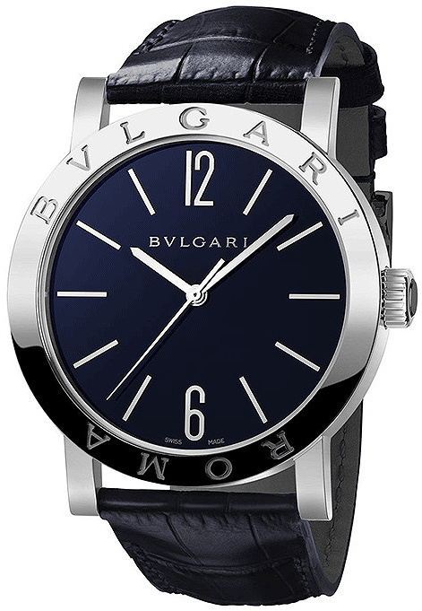 Bvlgari Reps 102188 Automatic Chronograph Jet Black Watch