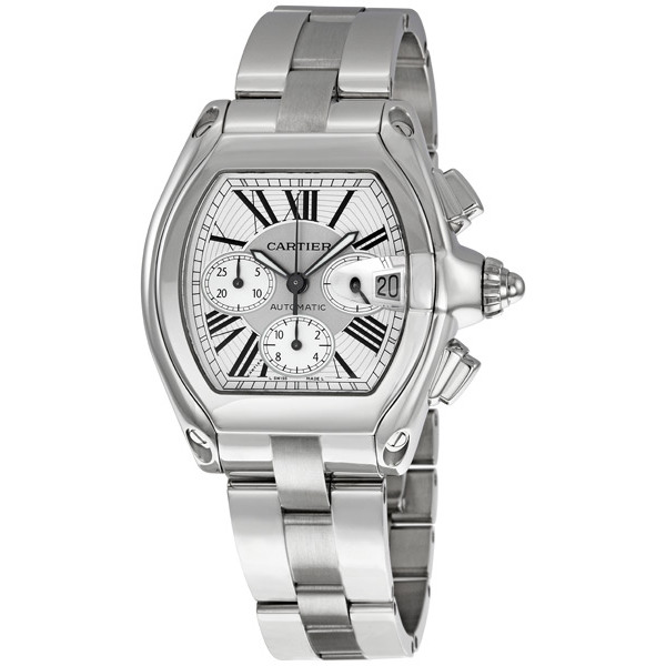 Cartier Roadster W62019X6 Silver Automatic Chronograph Watch