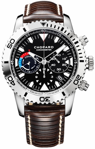 Chopard Classic 168463-3001 Imitation Automatic Silver Case Black Face Diver Watch