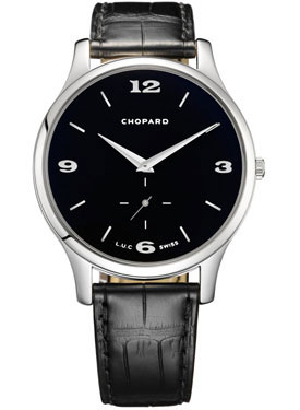 Chopard L.U.C. 161920-1001 Automatic Jet Black Watch - Precision Crafted Steel Timepiece