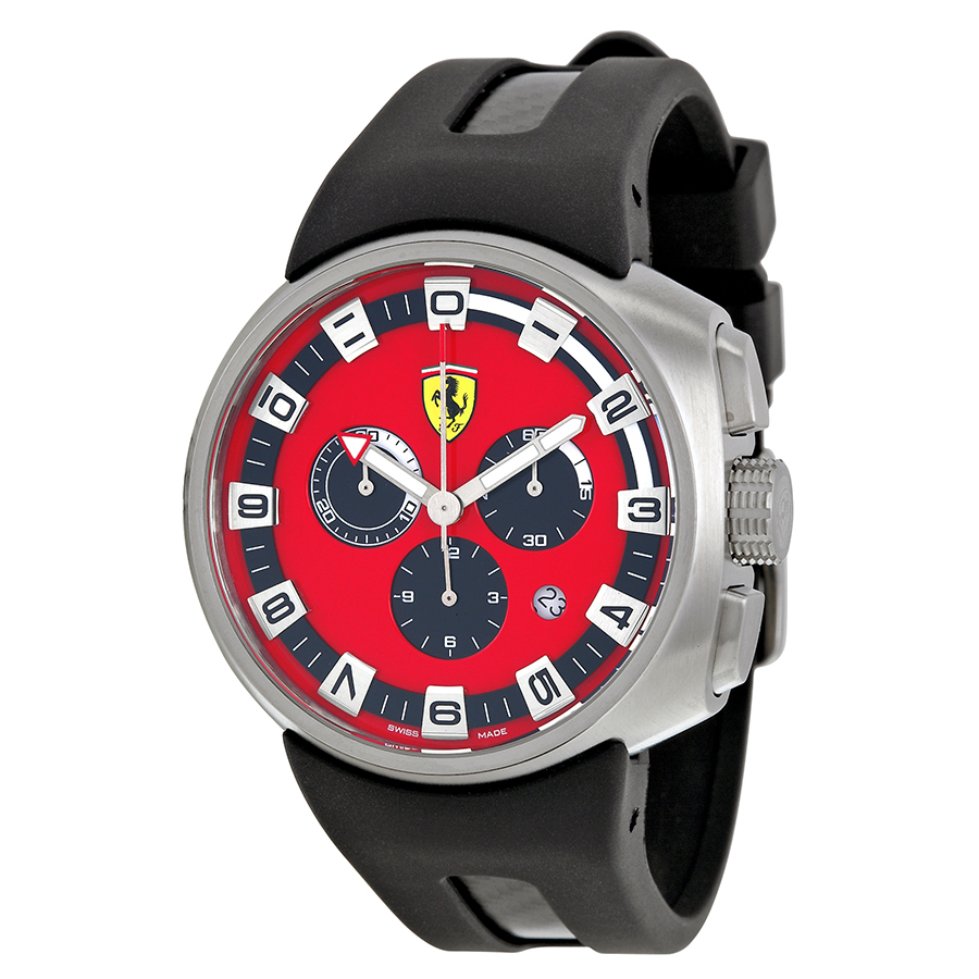 Ferrari F1 Homage Chrono Red Steel Dial Auto Watch