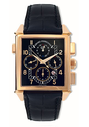Girard Perregaux Vintage Chronograph Black Jet Face 42mm reps Watch