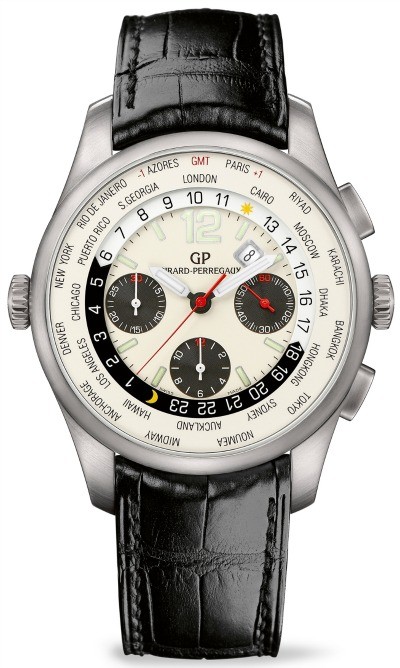 Girard Perregaux Time Master Silver Automatic Chronograph Watch