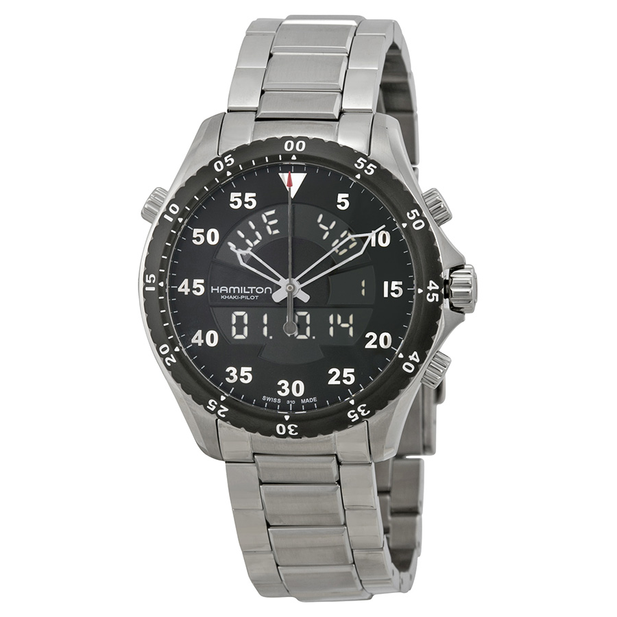 Hamilton Khaki H64554131 Black Dial Automatic Steel Men's Watch
