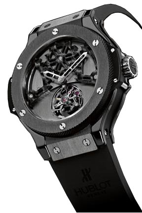 Hublot Skeleton Black Carbon Case Automatic Watch - Jet Black Dial - 42mm Resilient Luxury Clone
