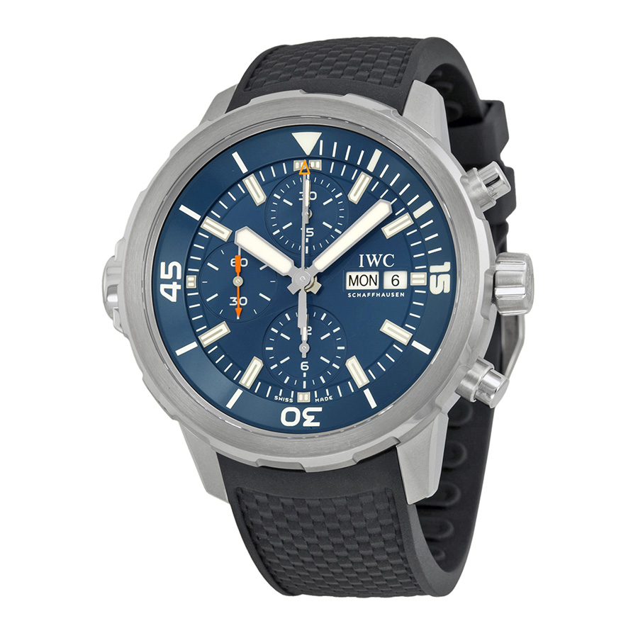 IWC Classic Pilot Automatic Black Steel Case 41mm Chronograph Watch