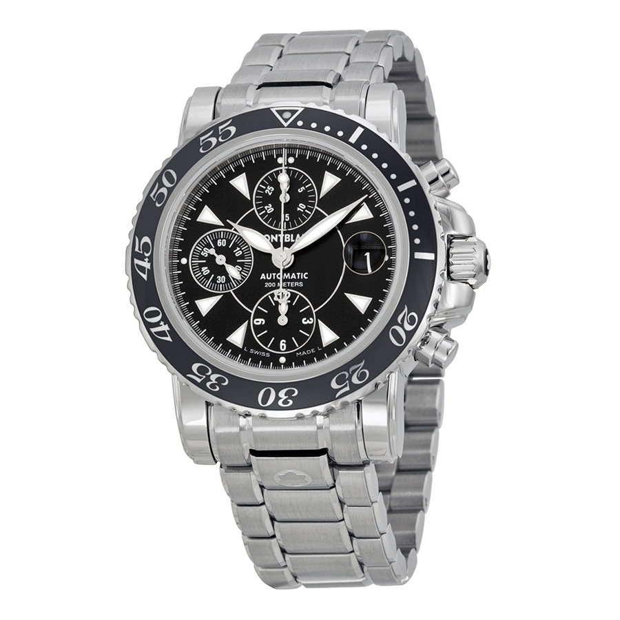 Montblanc Sport 3273 Jet Black Face Chronograph Replica Watch
