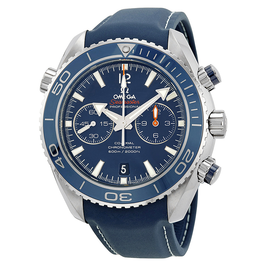 Omega Seamaster Planet Ocean Pro Diver Automatic 43mm Blue Bezel Steel Watch