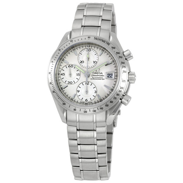 Omega Speedmaster Chronograph Silver Dial Stainless Steel Watch