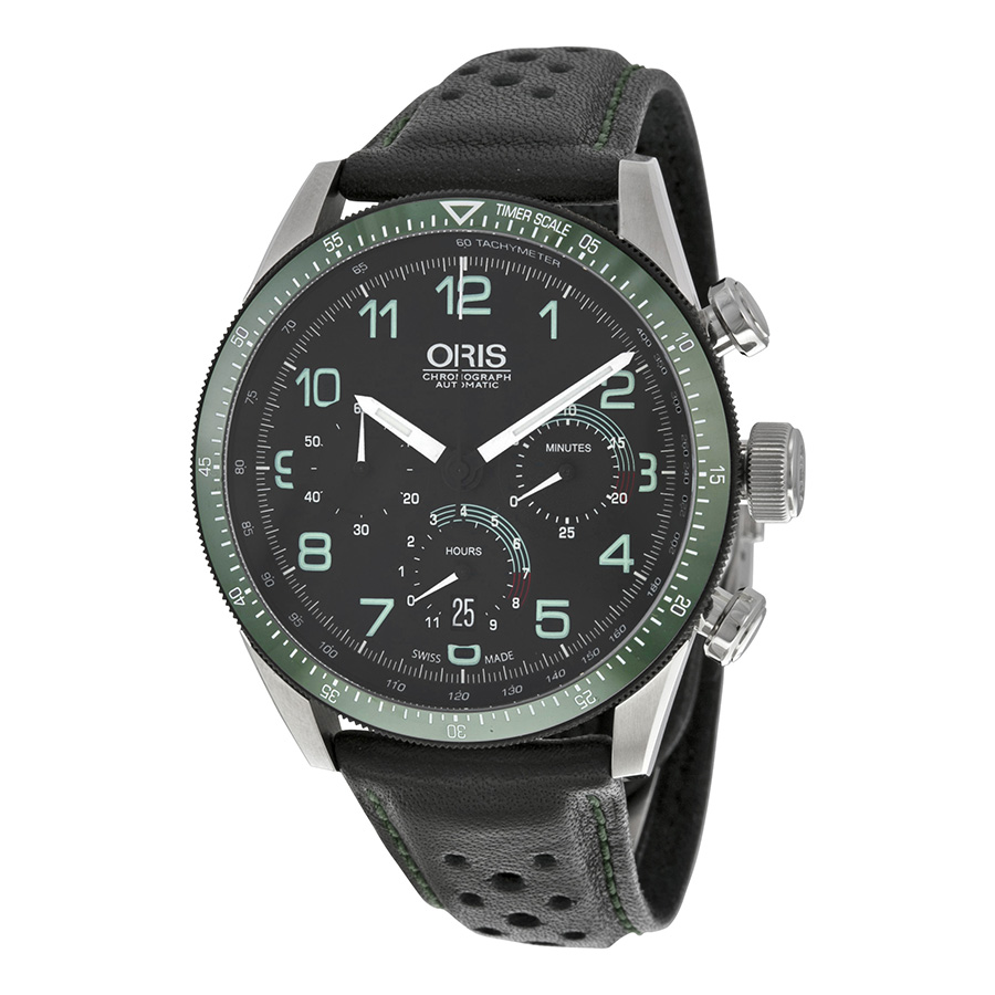 Oris Artix 01 676-Set LS Automatic Diver Watch - Black Coated Steel - Luminescent Hands